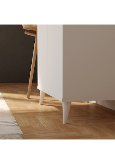 Suntalam 2 Kapaklı 5 Raflı Mega Çok Amaçlı Mutfak Dolabı Banyo Do