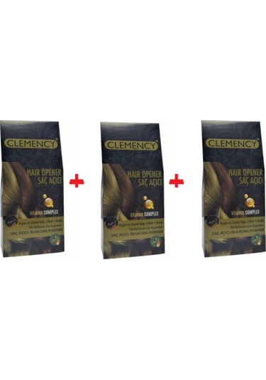 Clemency Vitamin Complex Argan ve Zeytinyağlı 2 İksir Bir Arada Saç Açıcı 3'lü