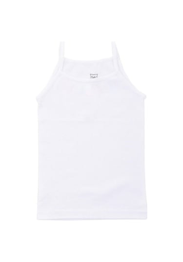 Tutku Kız Çocuk Askılı Saten Biyeli Atlet 0187- 6 Adet