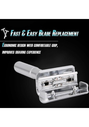 Ayarlanabilir Çift Taraflı Tıraş Bıçağı Gümüş 1 Adet