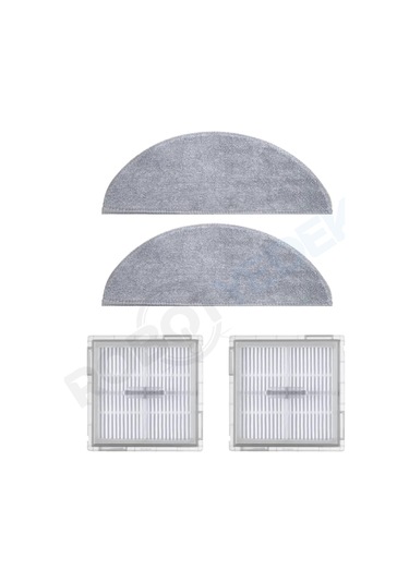 Roborock Q8 Max Pro 2025 Model Uyumlu Mop Ve Hepa Filtre-4 Parça