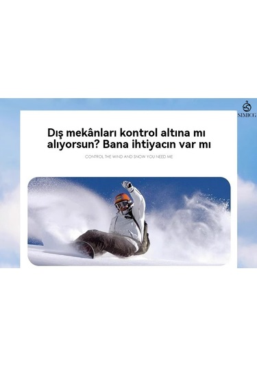 Kayak Sıcak Rüzgar Geçirmez Su Geçirmez Dokunmatik Ekran Eldiveni Gri Beyaz