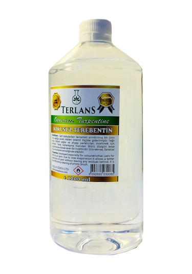 Terlans Kokusuz Terebentin ve Resim Yağı Keten Yağı 2 X 1000 Ml