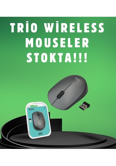 Trio Tr-1910 Usb Siyah 2.4ghz Wıreless Mouse