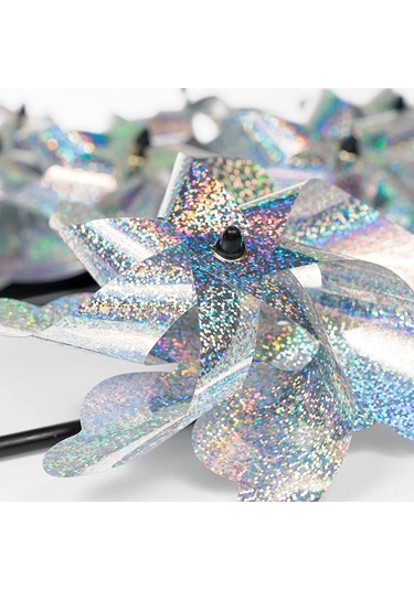 Leezsing 8 Adet Yansıtıcı Mylar Kuş Çevirici: Çiftlik Ve Bahçe Koruması, Renkli Parıltılar İle Kuşları Uyarmak, Eğlenceli Dıy Oyuncak