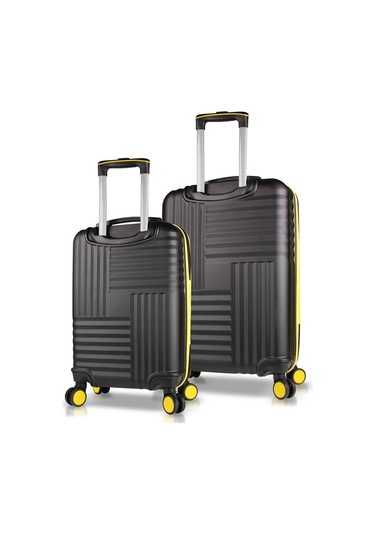 My Valice Puzzle Abs Kabin Ve Orta Boy Siyah 2'li Valiz Seti Siyah