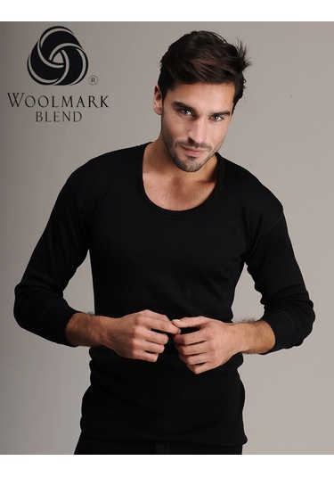 Hasyün 2003 Erkek Uzun Kol Fanila Siyah