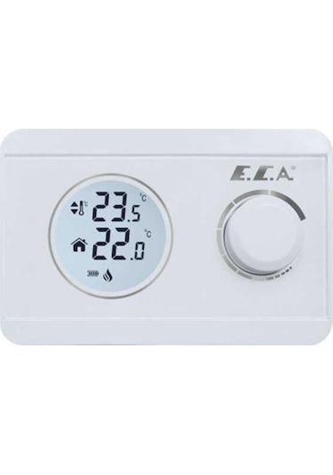 Eca Poly Pure 100w Dijital Pilli On-off Kablosuz Oda Termostatı