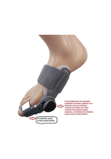 Başarı Ortopedi Ayarlı Ayak Baş Parmak Kemik Düzeltici Başparmak Eğriliği Düzeltm