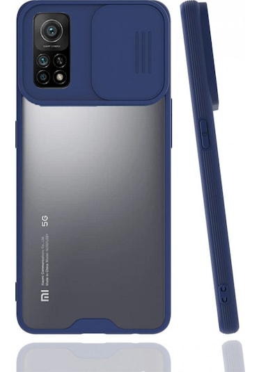 Nettech Xiaomi Mi 10t Uyumlu Platin Kamera Kızaklı Arka Koruma