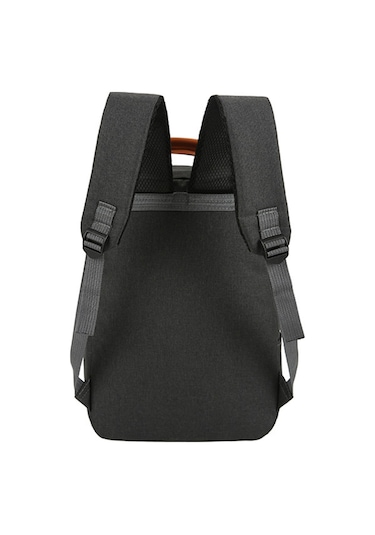 Aubyhe Siyah Dışarıda Seyahat Çantası Seti: 11.0" Laptop Taşıyabilir 3'lü Nylon Sırt Çantası + Orta Çanta + Küçük Cüzdan Siyah