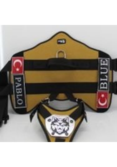 Mg Tasma K9 Göğüs ve Sırt Tasması Camel Kahverengi