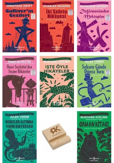 İş Çocuk Klasikleri 8-13 Yaş Gülliver İkişehrin Değirmenimden Ömer İşteböyle Seksen Denizler 8li Set