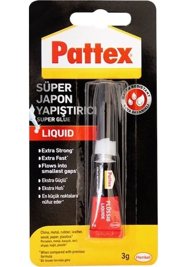 Pattex 3 Gr Kuvvetli Japon Yapıştırıcı 5 Adet