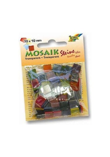Folia Transparan Mozaik 10X10 Mm. 190 Adet Karışık Renk