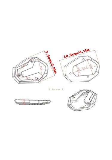 Xuweiwei Black Honda Rebel1100 Dct 2023 Cmx1100 2020-2024 Yan Koruma Pedalı Dayanaklı Metal