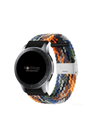 NovStrap Xiaomi Mi Watch ile Uyumlu Kordon Kayış (22mm) Flexible Elastik Örgü Kayış