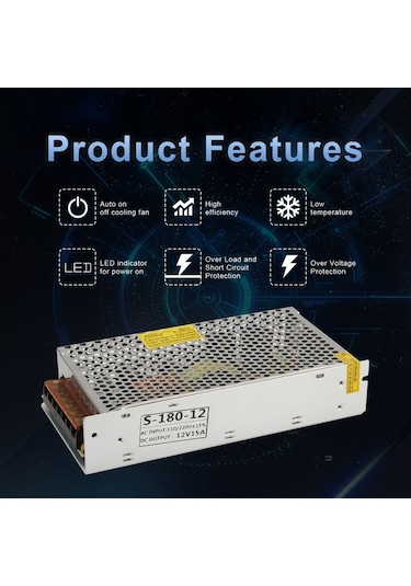 Ac 110 / 220v Dc 12v 20a 240w Güç Adaptörü Ac-dc Dönüştürücü Gerilim Trafosu Anahtarı Güç