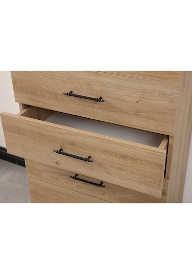 Şifonyer, Blesk 5 Çekmeceli Şifonyer Kahverengi Çok Renkli