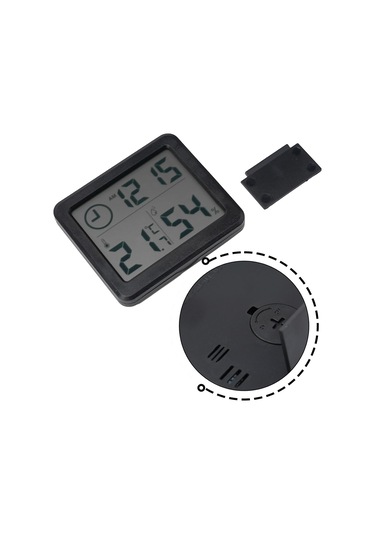 Yaleker Ev İçin Dijital Isı Ve Nem Ölçer - Modern Lcd Ekranlı Akıllı Ev İklim Takip Cihazı -10 C/+70 C