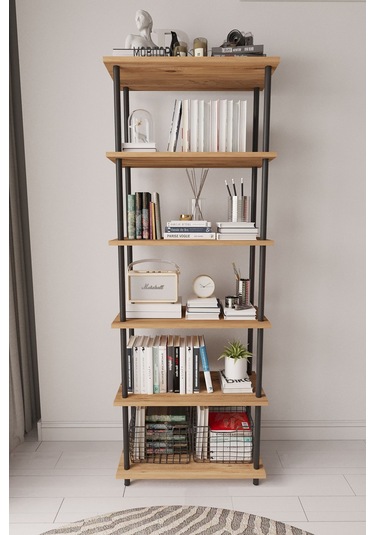 Çevir Kur 65 Cm Atlantik Çam Kitaplık Atlantik Çam