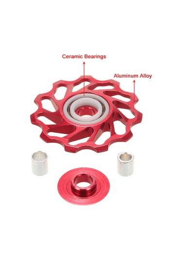 Lixada 2 Adet Mtb Yol Bisikleti Seramik Kasnak 7075 Y20464b-11 Siyah Siyah