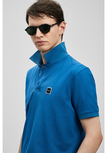 Lufian Carter Smart Erkek Polo T-shirt 111040233 Mavi