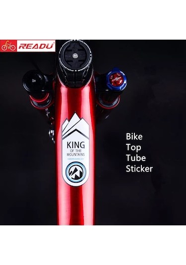 Stil 5-dağ Bisikleti Bisiklet Çerçeve Çıkartmalar Üst Tüp Etiket Bisikleti Çıkartmaları Kişiselleştirilmiş Bisiklet Aks. 44384158 Beyaz - Siyah