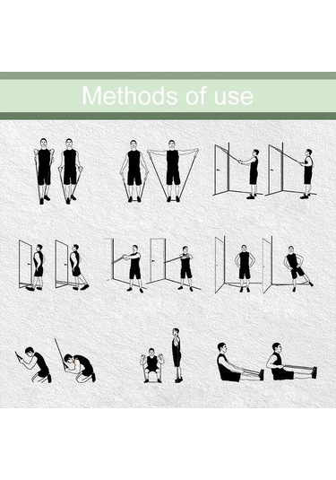 Sones 11'i 1 Arada Fitness Çekme İpi Seti Yoga Çekme İpi Erkekler Kadınlar İçin Ev Direnç Bantları Eğitim İpi, Özellikler: 150 Lbs Degrade Gri