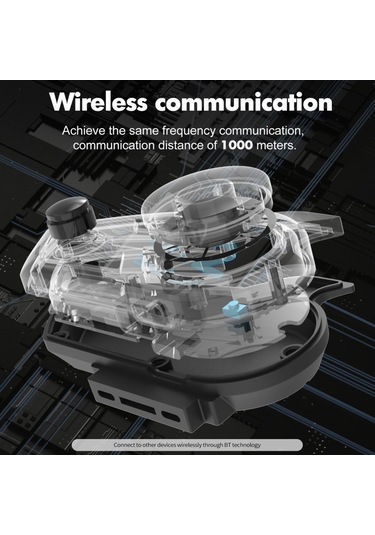 Vkemall S3 Motosiklet Kaskı Bluetooth İnterkom Kulaklığı Su Geçirmez/gürültü Önleyici Siyah