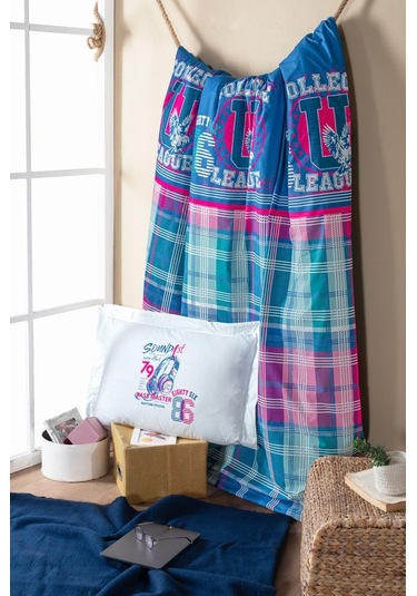 Ranforce Genç Nevresim Takımı Denıs Mavi - Beyaz