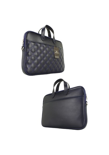 Case Club Macbook Uyumlu Air Pro 13.3" & 14" Inç Uyumlu Lacivert Laptop Evrak Çantası