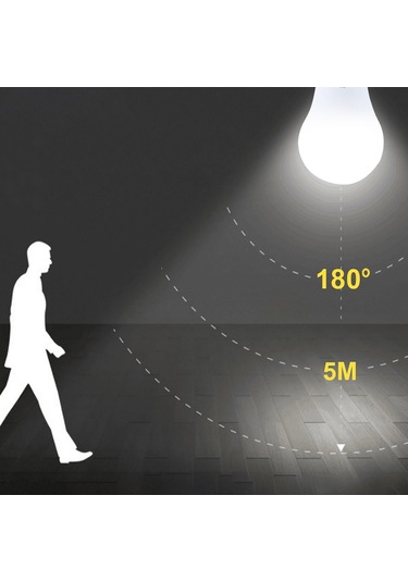 Singree 2 Adet 7w Akıllı Radar Sensörlü Led Ampul, E27/e26 Taban, Gündüz/koyu Otomatik Kontrol, 6000k Beyaz Işık, Ev/ofis İçin Kolay Kurulum Beyaz