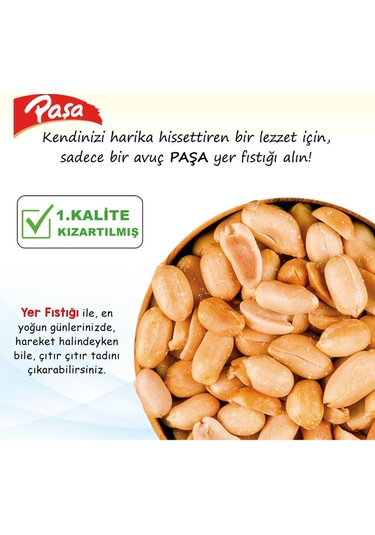 Paşa Kuruyemiş Kavrulmuş Yer Fıstığı Teneke Kutu Tuzlu 2 x 180 G