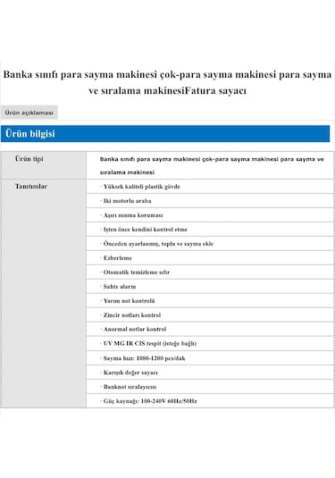 Nx-900 Ofis Tipi Para Sayma Makinesi Çift Cıs - Dolar Karışık Sayım