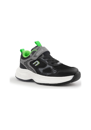 Cool Dian Ortopedik Taban Unisex Çocuk Spor Ayakkabı Siyah