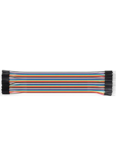 30cm 40 Pin Erkek Dişi Dupont Kablo Ayrılabilir 2.54mm 10 Renk Breadboard Atlama Kablosu Jumper Tes