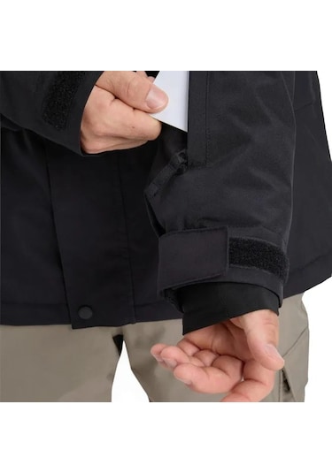 Quiksilver Quıksılver Mıssıon Solıd Jk Erkek Anthracite - Solid Snowboard Ceketi Eqytj03523-11793 Siyah