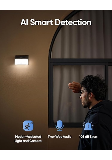 Anker Eufy Security 2k Duvar Lambalı S120 Solar Kamera - T81a0
