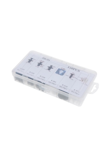 Shineyee 150 Adet Otomobil Plastik Nylon Kancalar Seti - Vana, Panjur, Kapı Döşemeleri Tamiri İçin Çeşitli Tipte Tutucular Kutulu