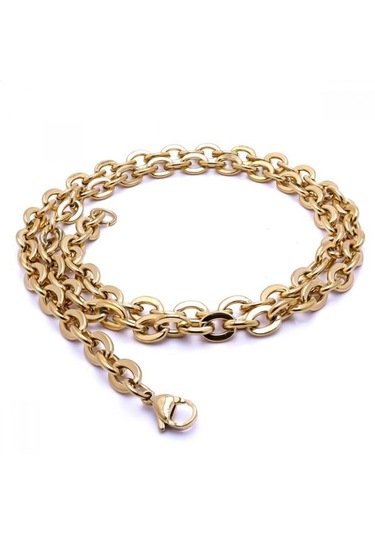 Erkek Mariner Çelik Kolye 1,6mm X 6mm 9188 Altın