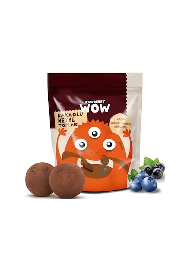 Rawberry Kids Kakaolu Şeker İlavesiz Toplar 8 x 50 G