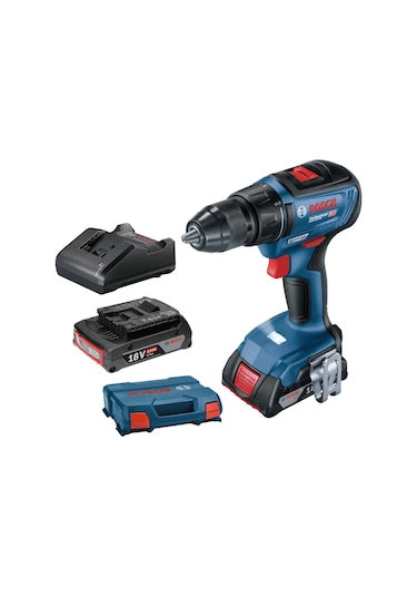 Bosch GSR 18V-50 2.0Ah Çift Akülü Delme Vidalama Makinesi - 06019H5000