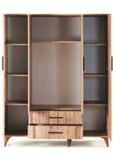 Bera Atlantik Çam 4 Kapılı Yakut Dolap