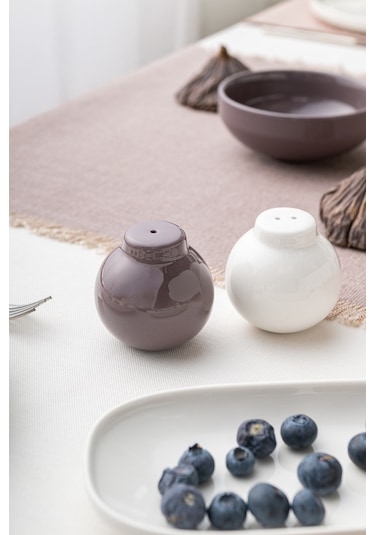 Emsan Parla 32 Parça 6 Kişilik Kahvaltı Takımı Gri Beyaz Beyaz - Gri