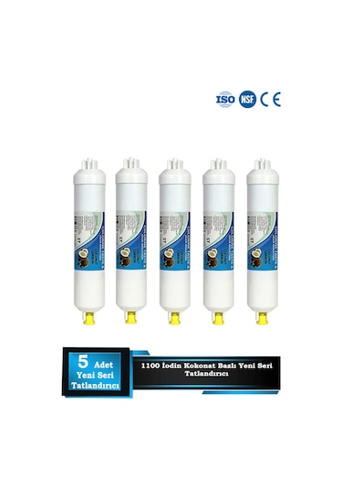 Sumarkt Yeni Nesil Tüm Cihazlara Uyumlu 1100 Iodine Tatlandırıcı Filtre Son Karbon 5 Adet