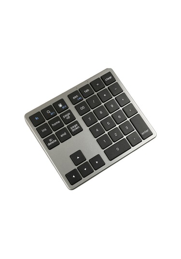 2.4g Bluetooth Sayısal Tuş Takımı Ultra İnce Kablosuz Sayısal Tuş Takımı Siyah