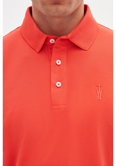 Twn Slim Fit Mercan Pike Dokulu T-shirt 4ec146011784m MERCAN