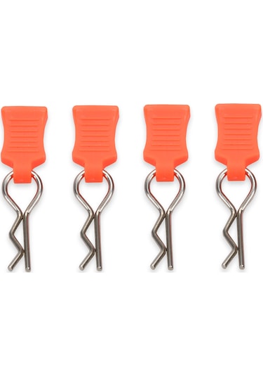 Kosona Traxxas, Hsp, Redcat, Rc4wd Tamiya İçin 1/10 Rc Araç Kabuğu Sabitleme Pimi, 4 Parça, Turuncu