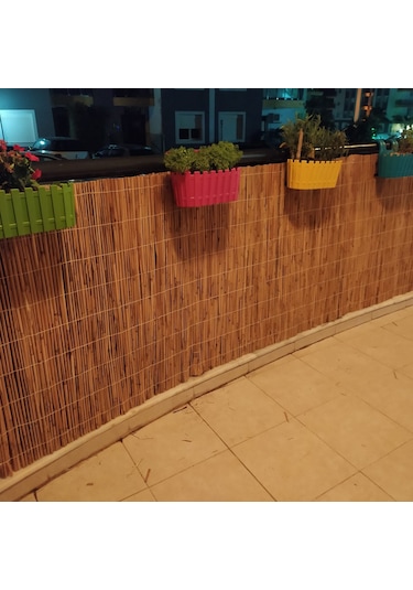 1,50 X 2,50 Metre Hasır Kamış Bahçe Çiti Dekarasyon
